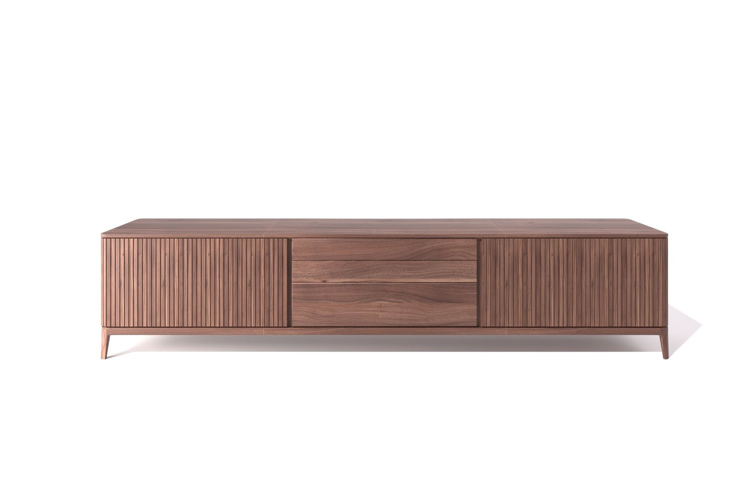 SPRING Series — Black Walnut TV Stand